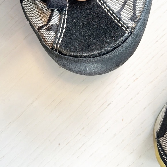 Coach Meaghan Signature Logo Sneakers Black Size 6.5 - Picture 10 of 12